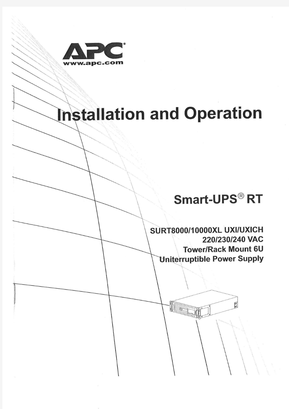 APC Smart-UPS RT 用户手册