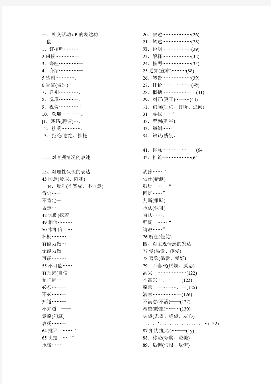 _对外汉语教学中高级阶段功能大纲