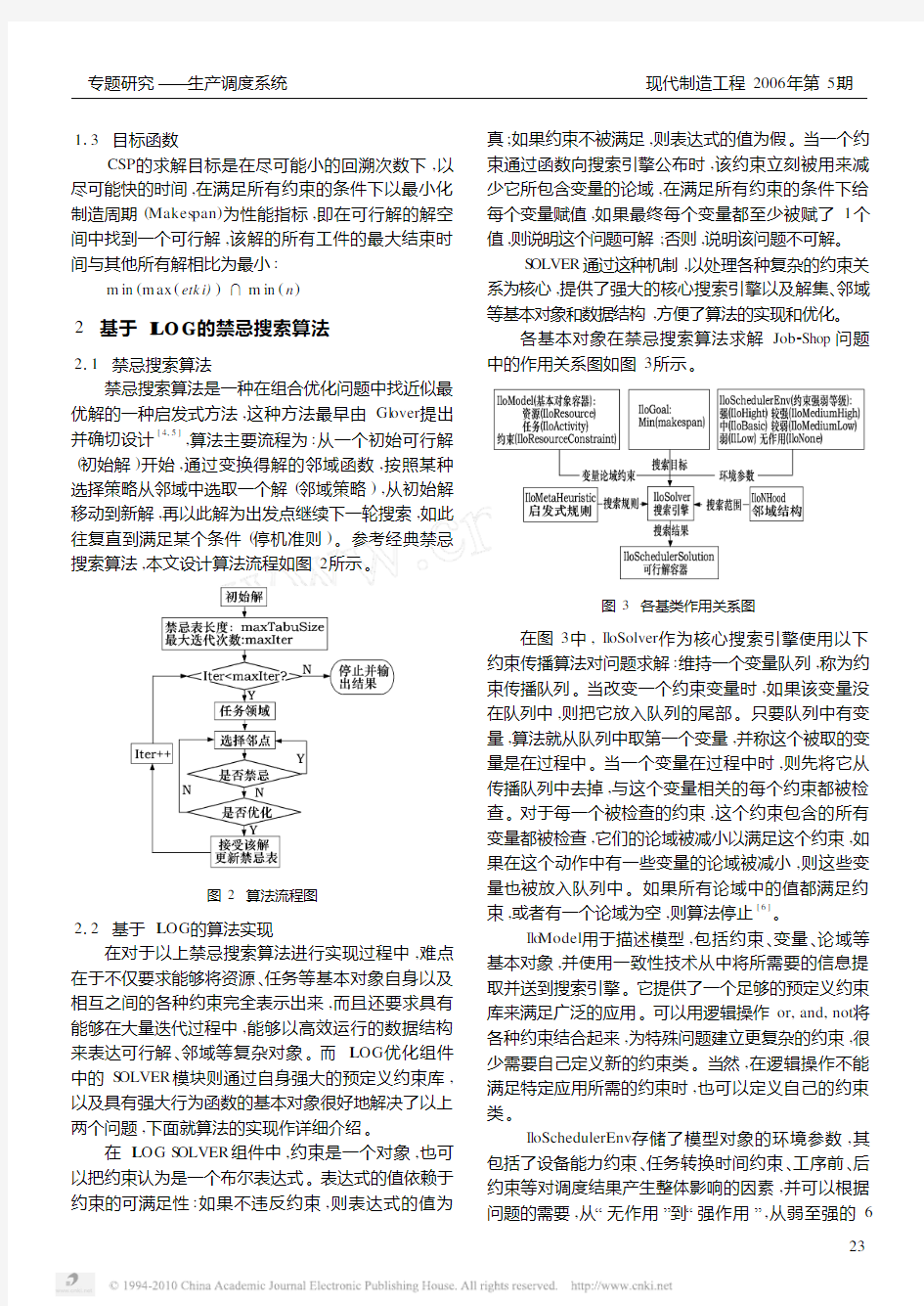 基于ILOGSOLVER的Job_Shop调度算法实现