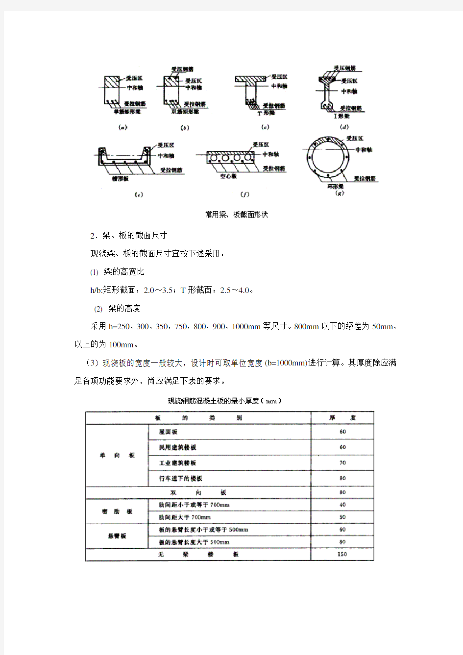 受弯构件的正截面受弯承载力.