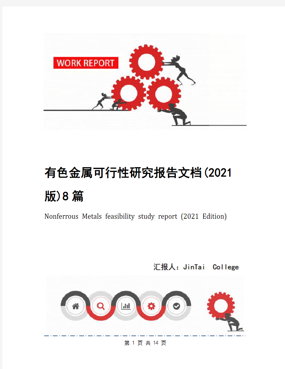 有色金属可行性研究报告文档(2021版)8篇