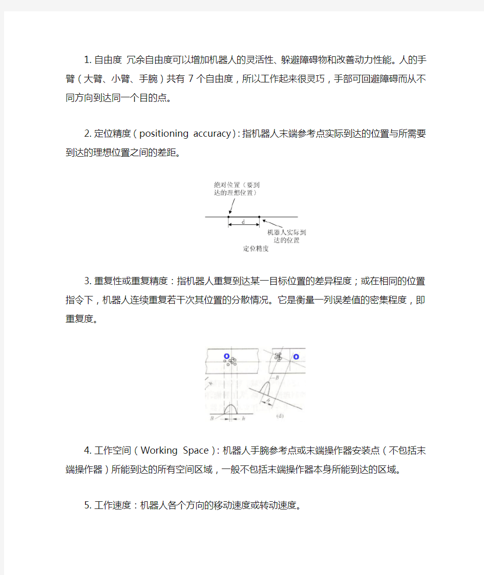 机器人性能指标