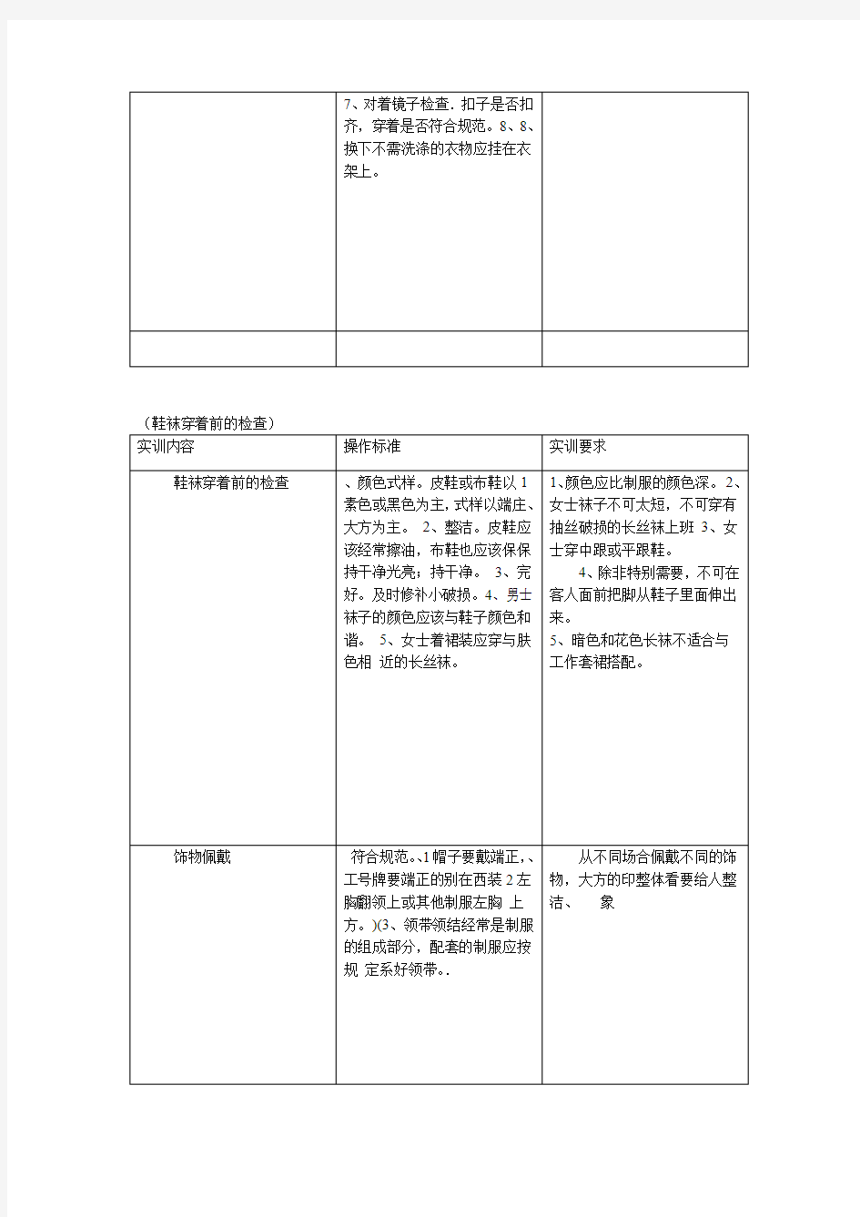 礼仪实训教案