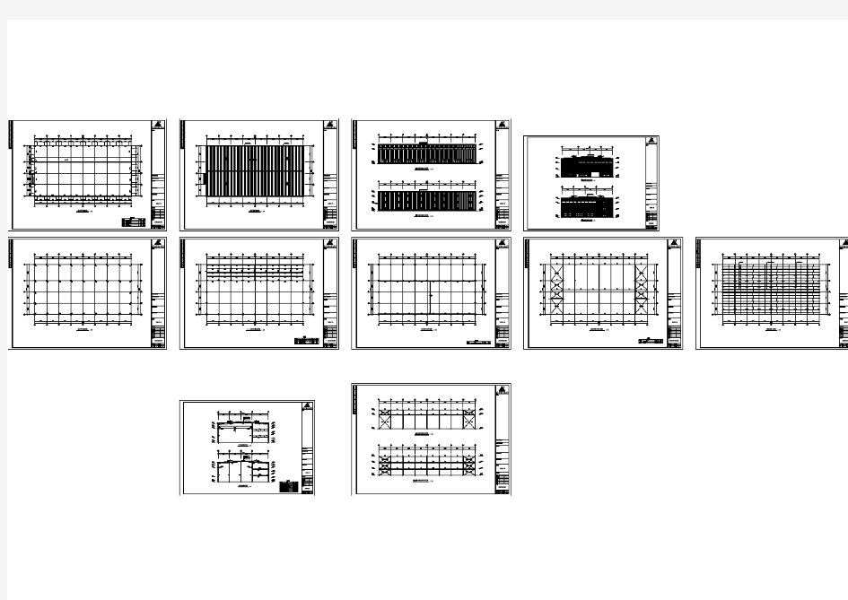 某三层钢结构厂房建筑设计CAD图纸