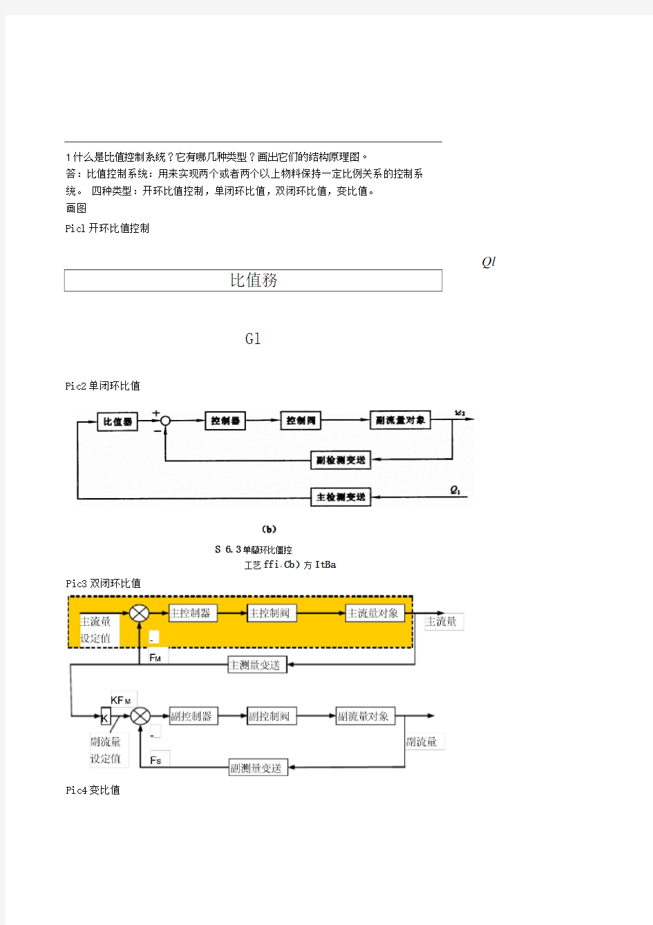 过程控制期末考试试卷