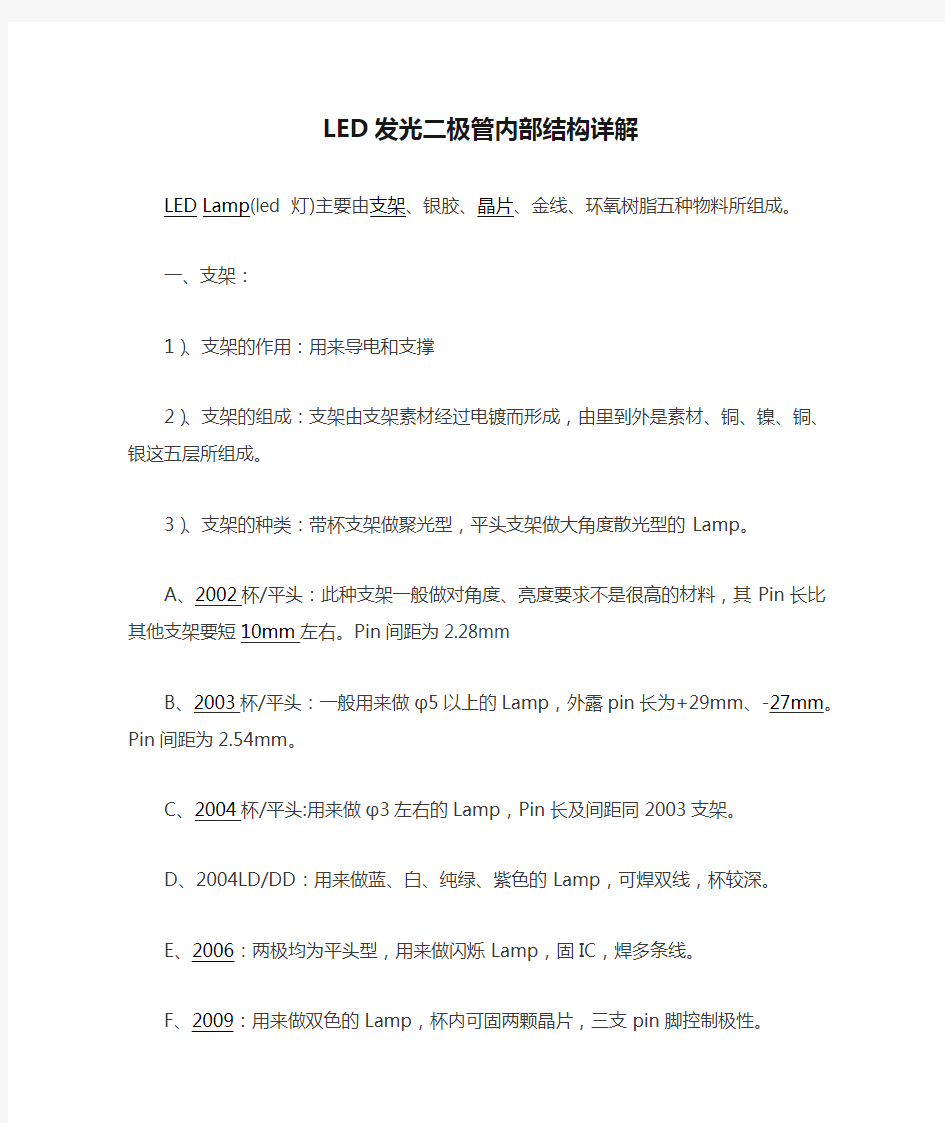 LED发光二极管内部结构详解