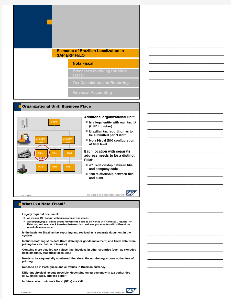 巴西SAP系统配置(Brazil customize guide)