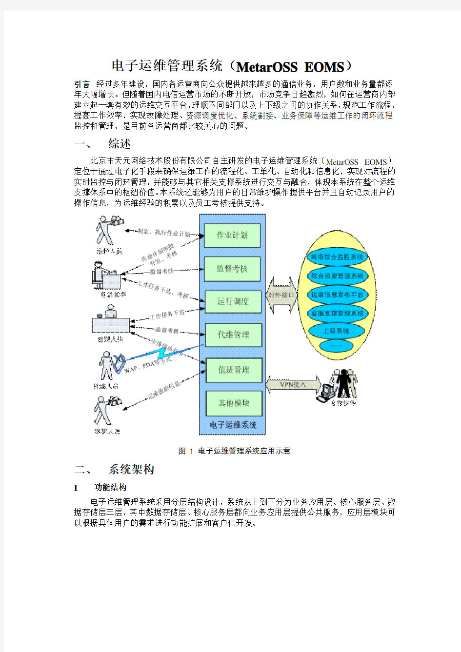 电子运维管理系统