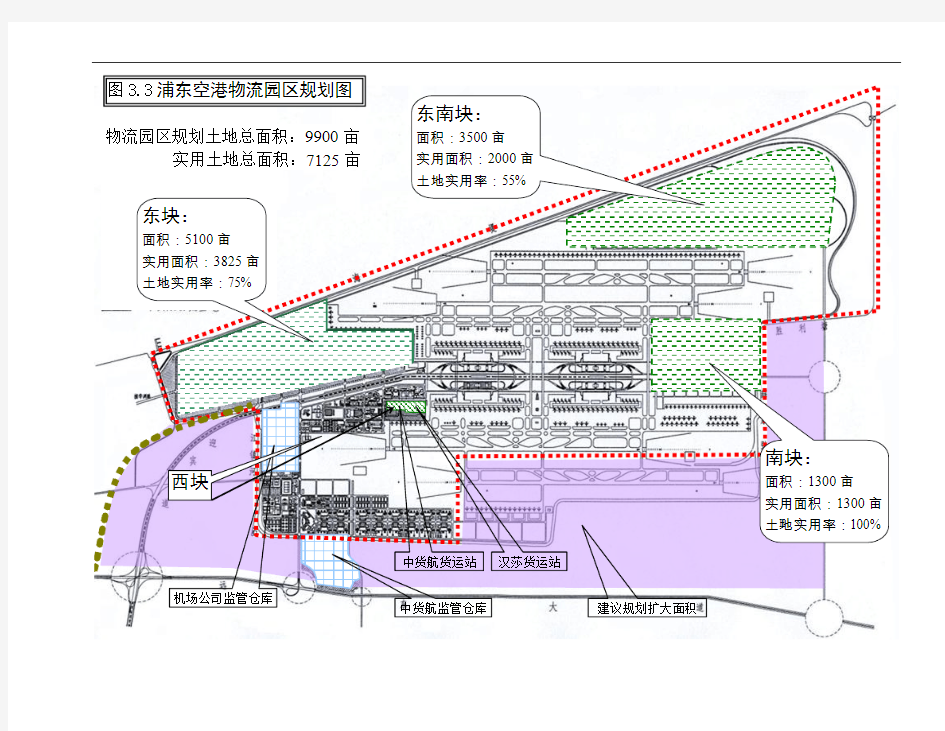 浦东空港物流园区规划图