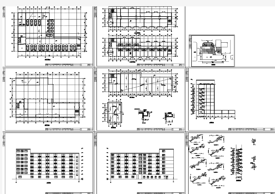 某旅馆建筑施工设计方案图纸(全套)