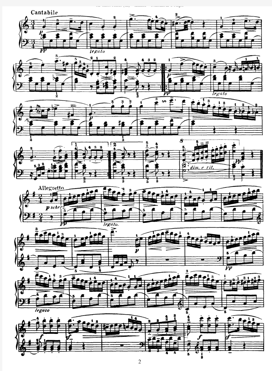 Op.55-2库劳小奏鸣曲作品55之2
