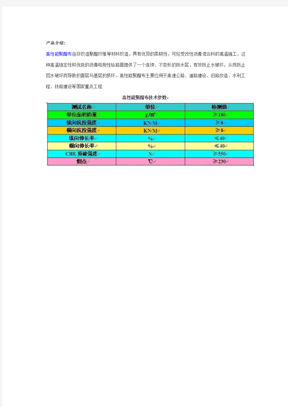 高性能聚酯布