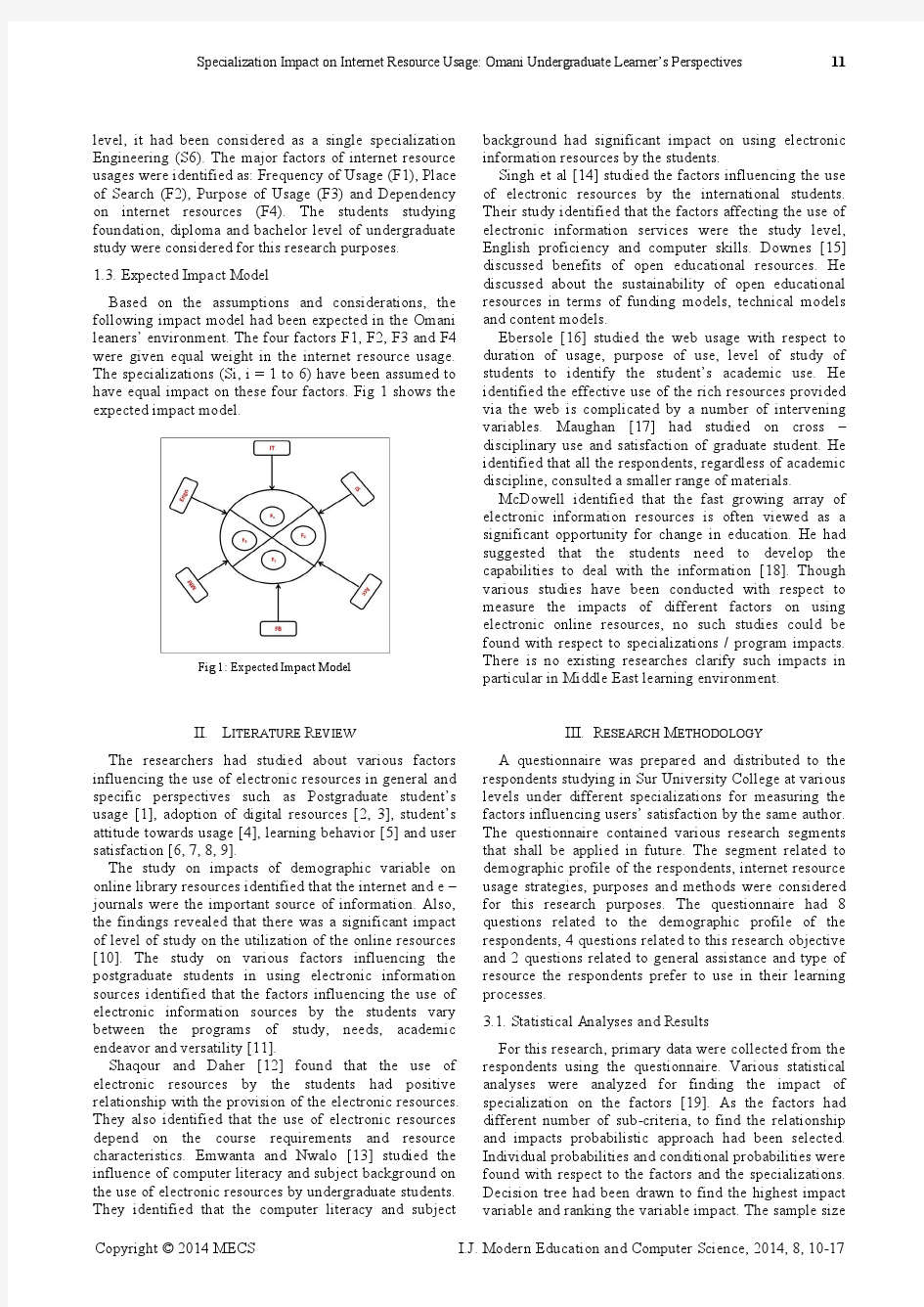 Specialization Impact on Internet...(IJMECS-V6-N8-2)