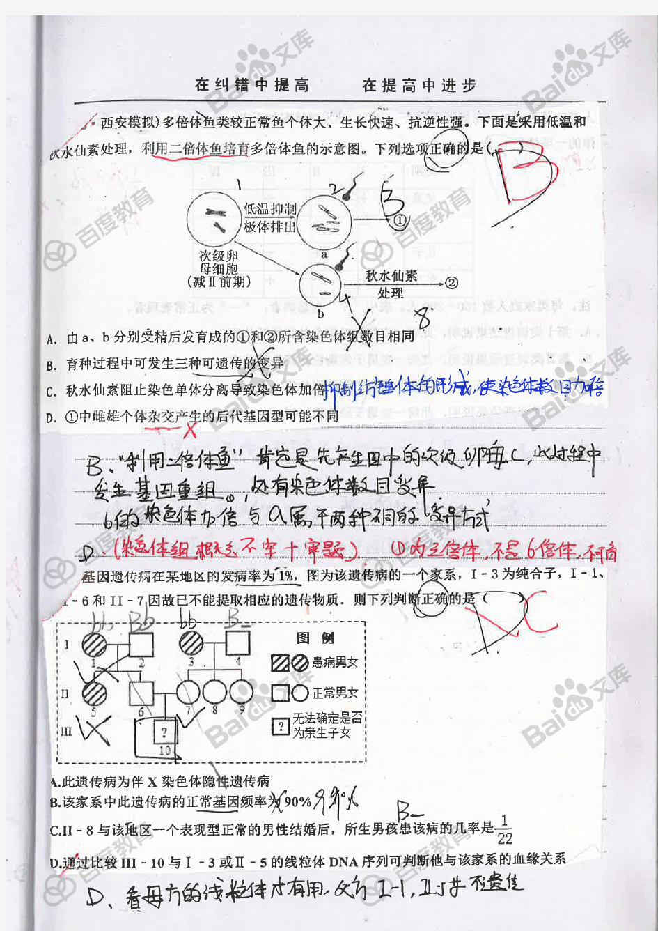 6改错题第二部分_高中生物稳态与环境笔记_2017状元笔记_河北衡水中学理科学霸