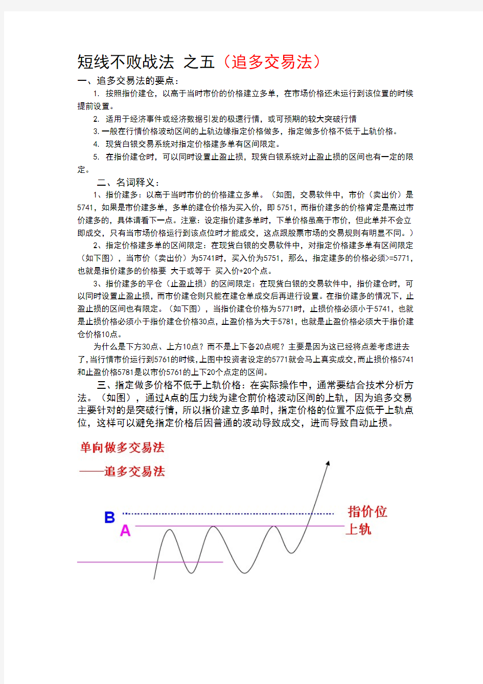 短线不败战法之五追多交易法