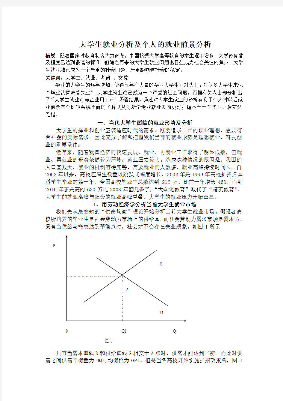 劳动经济学论文