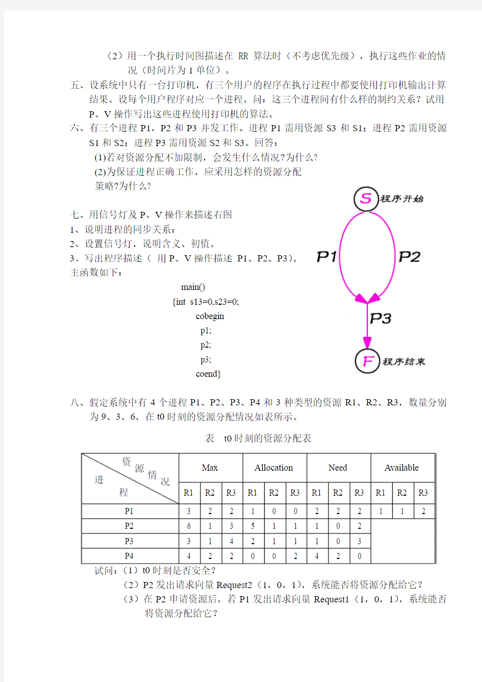 -操作系统练习题2016