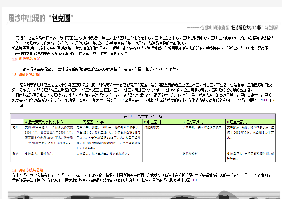 城市道路系统调研报告