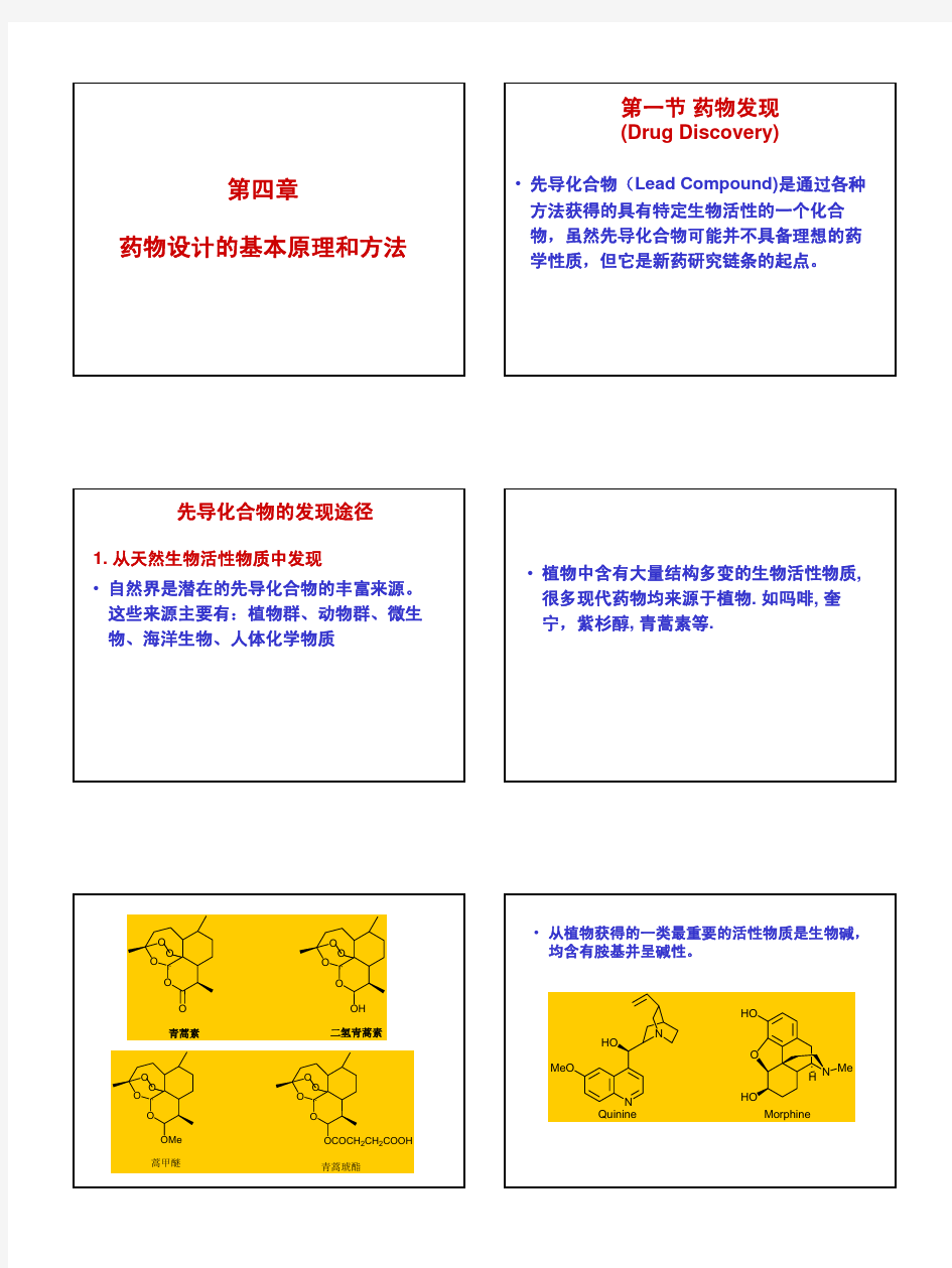 药物设计的基本原理和方法