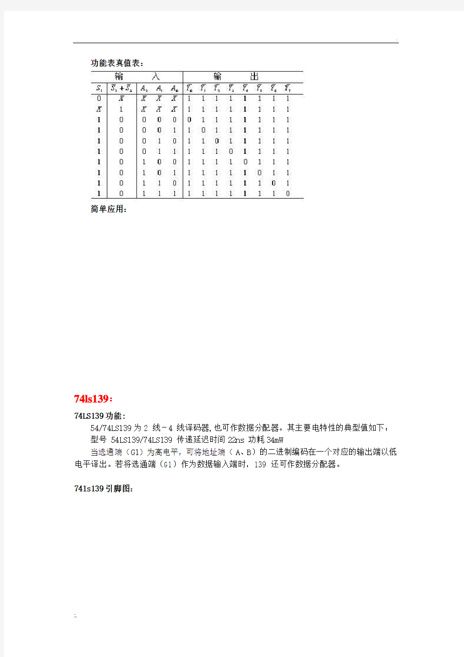 数字电路常用芯片应用设计