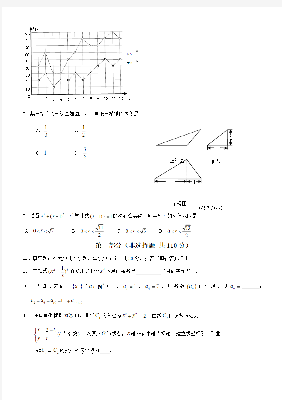 北京市朝阳区高三一模数学带答案