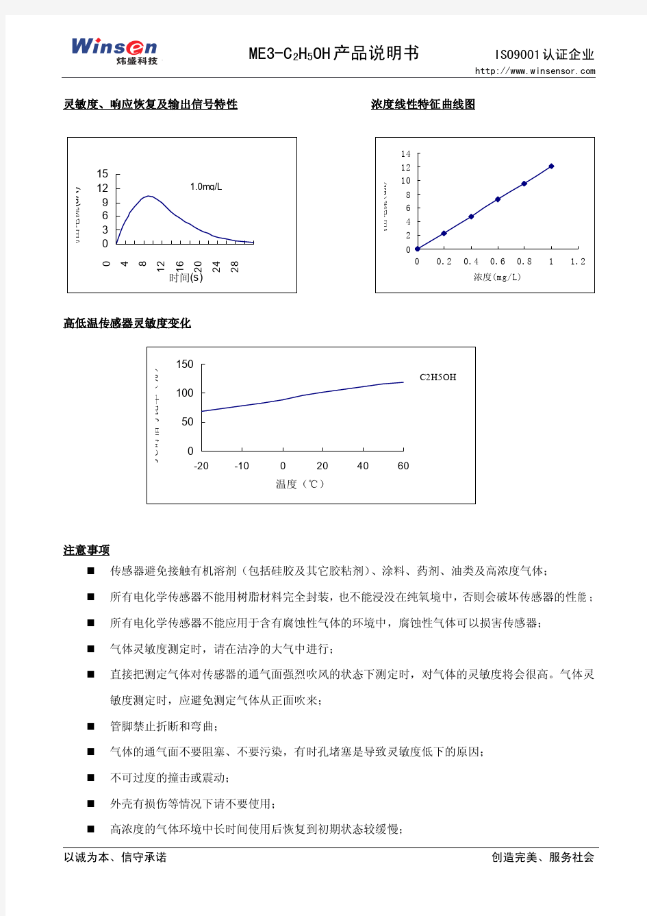 酒精浓度传感器