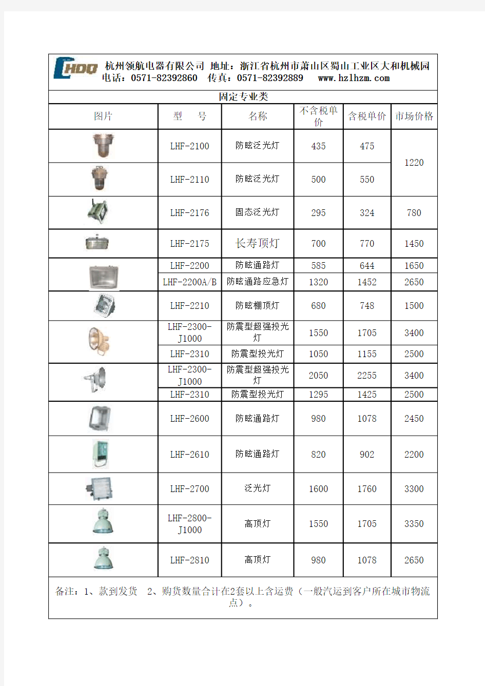 代理商价格表III(含图片)