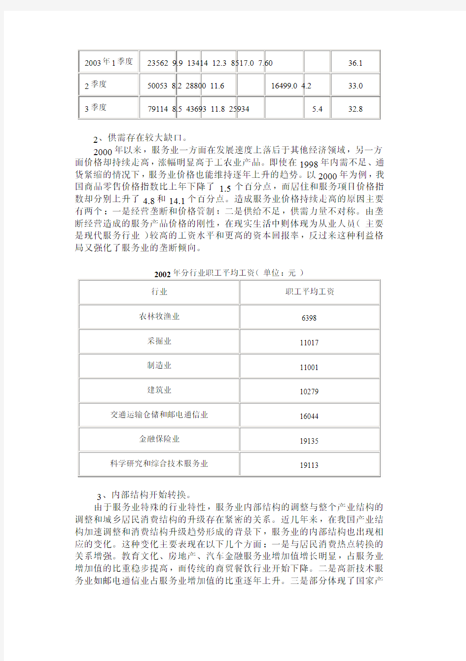 我国服务业发展现状及前景分析我国服务业发展现状及前...