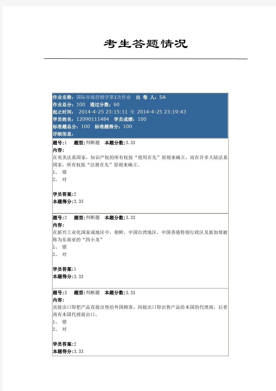 国际市场营销学第1次作业