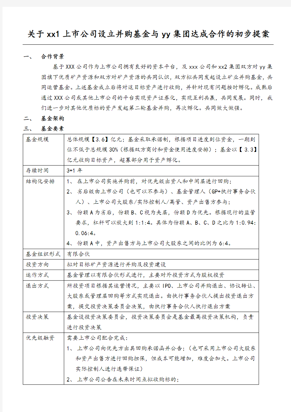 上市公司并购基金办法