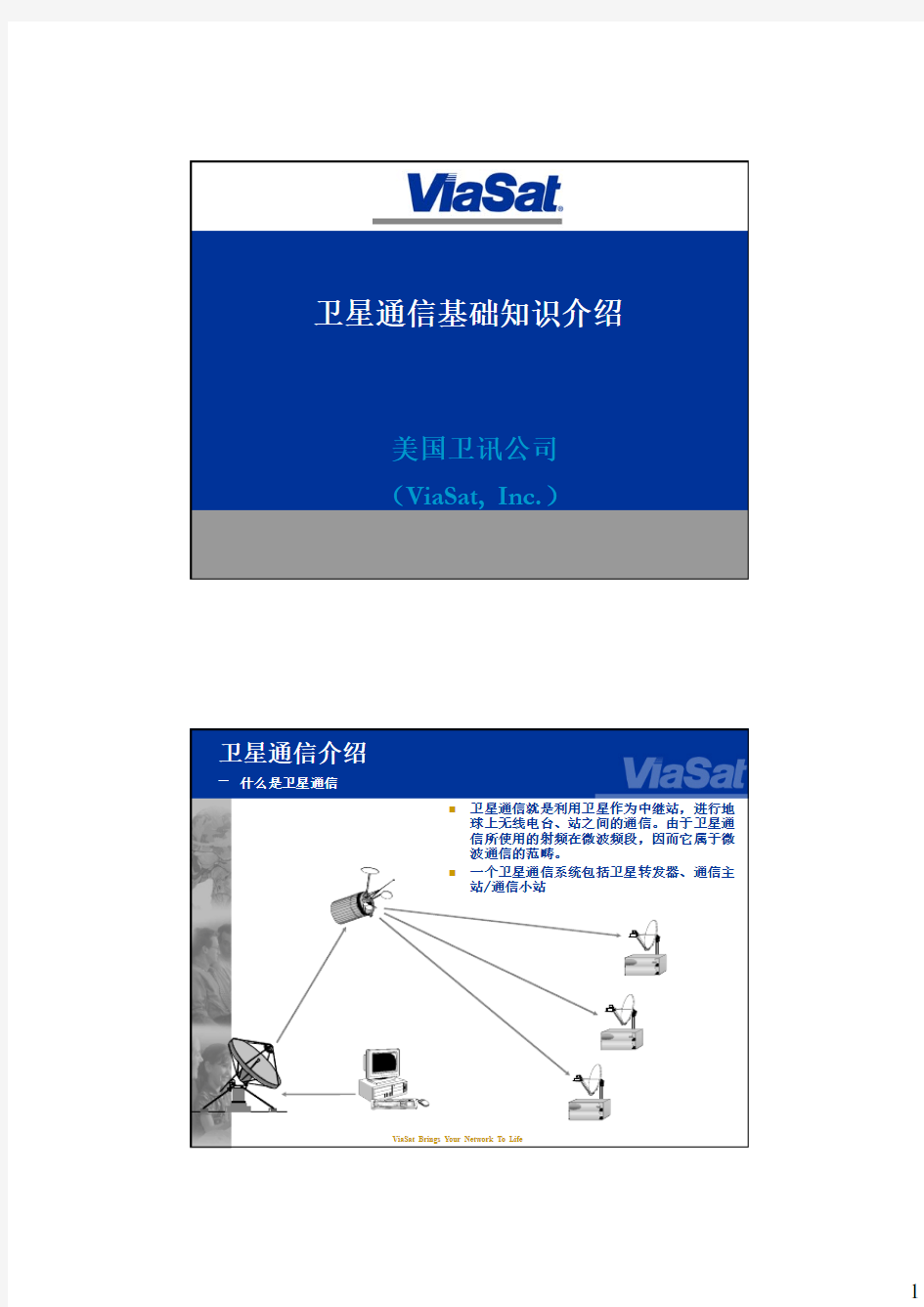 卫星通信基础介绍