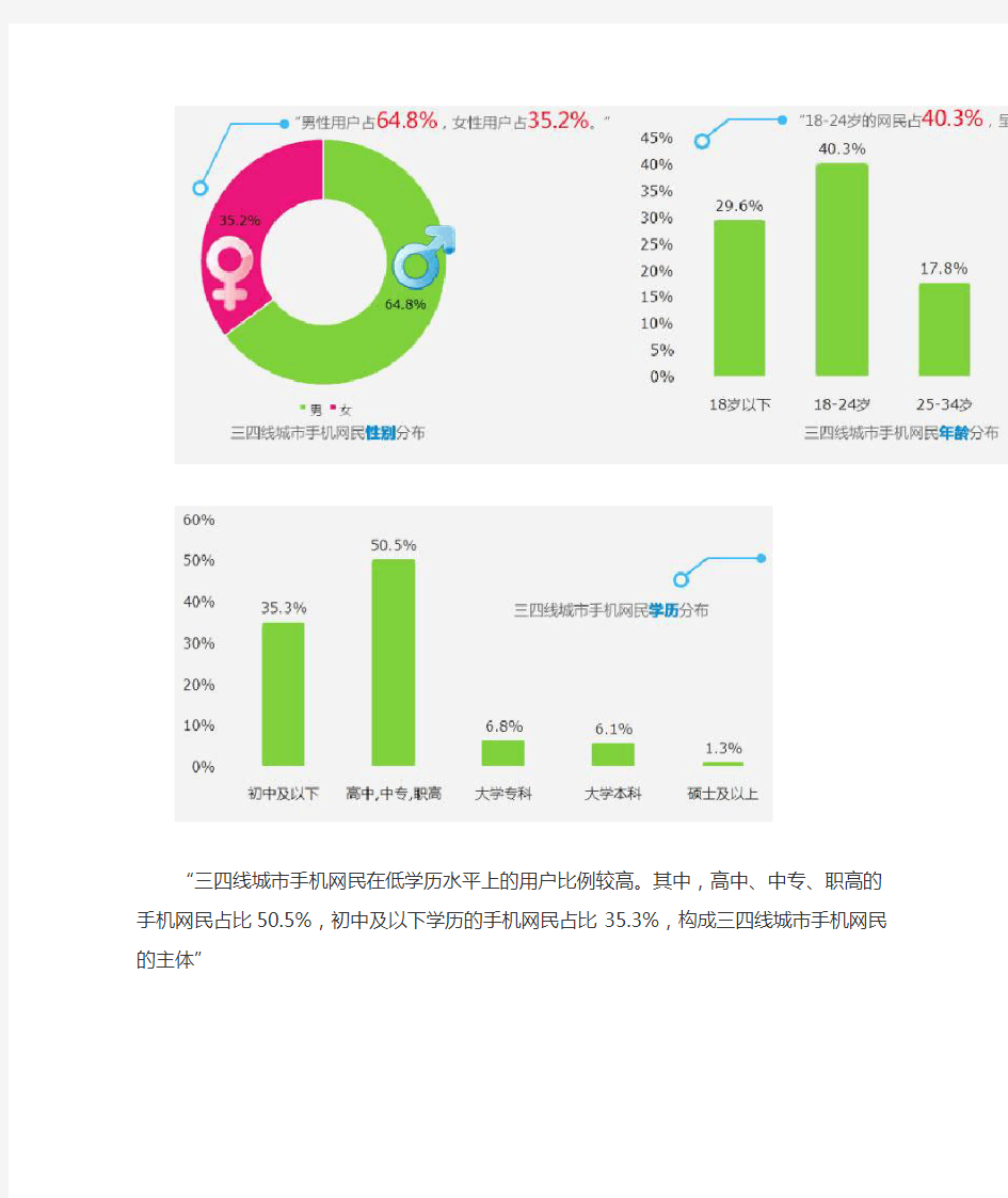iiMedia Research：2013年中国三四线城市手机网民规模情况