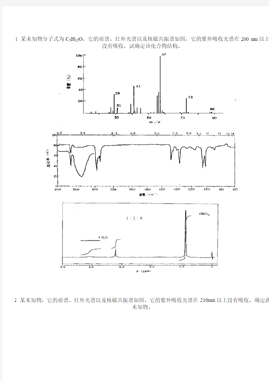 四大谱图综合解析1