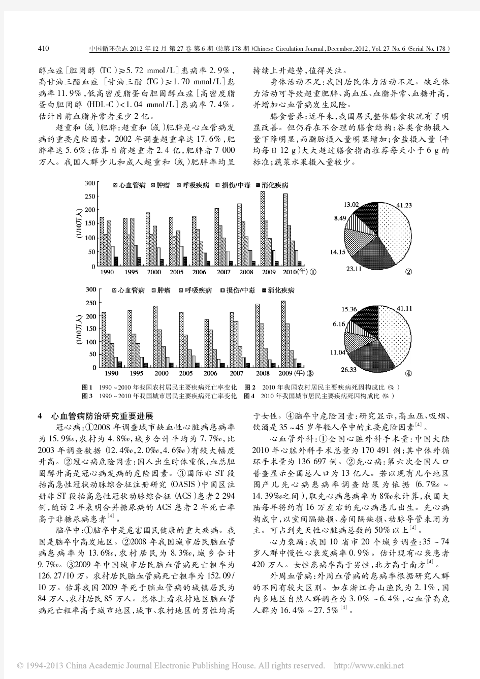 心血管病已成为我国重要的公共卫生问题_中国心血管病报告2011_概要