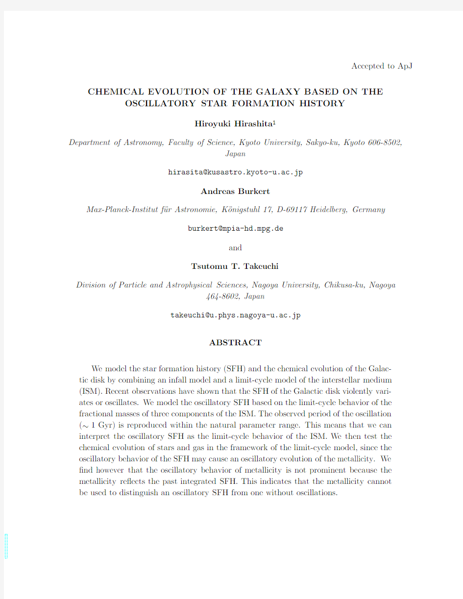 Chemical Evolution of the Galaxy Based on the Oscillatory Star Formation History
