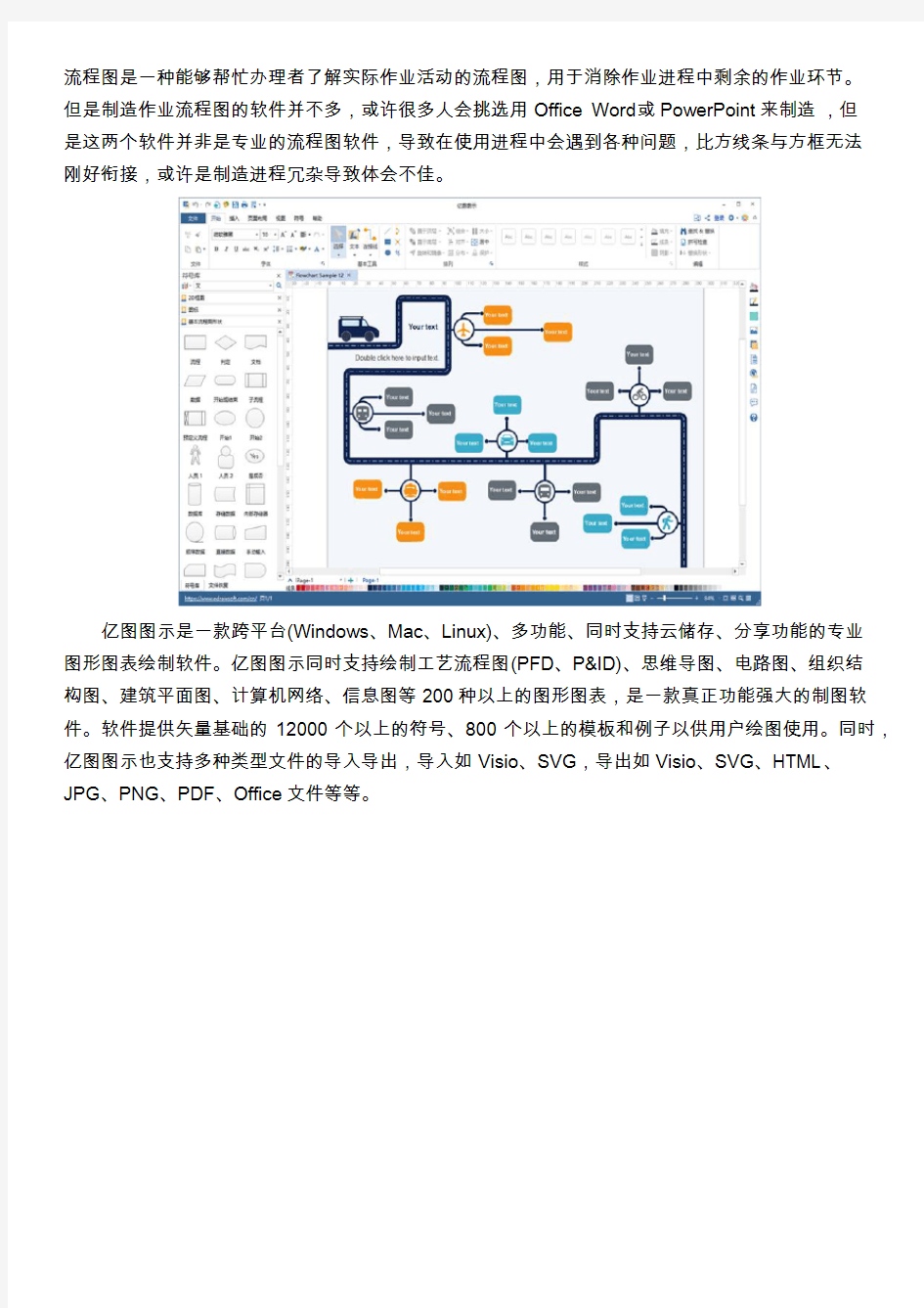 适合画流程图的软件