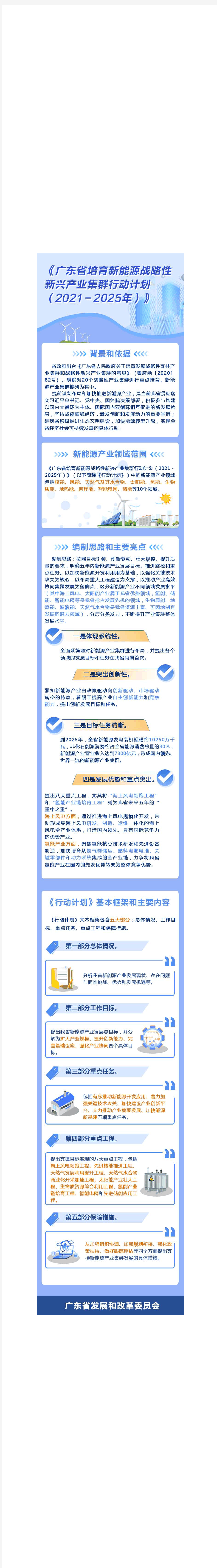 一图读懂-关于《广东省培育新能源战略性新兴产业集群行动计划(2021-2025年)》的解读