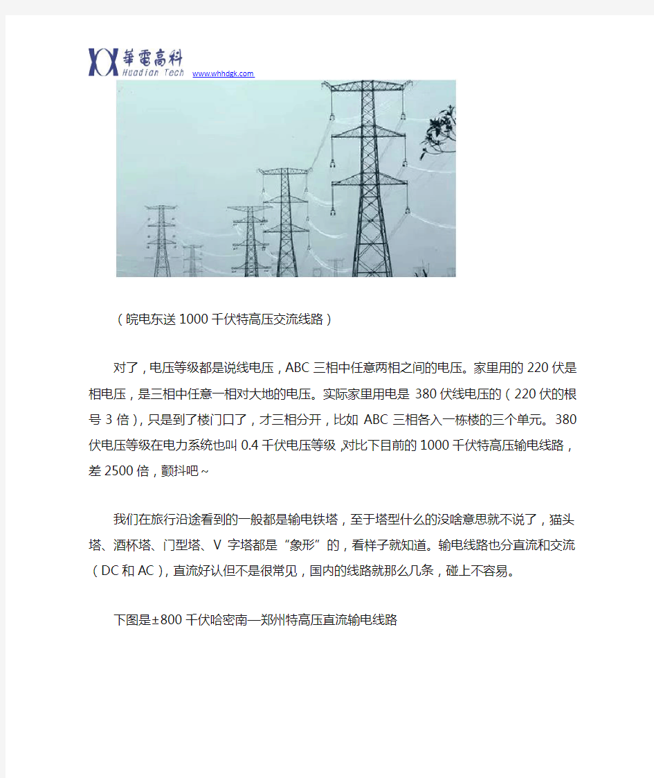 几条妙招教你识别中国的输电线路