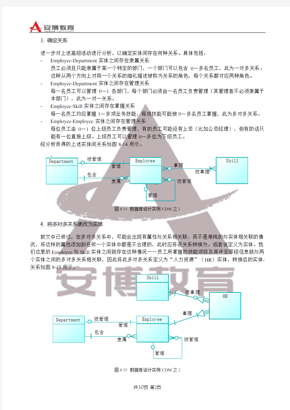 简单数据库设计实例