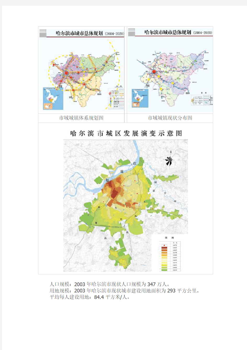 2020年前黑龙江省哈尔滨市城市总体规划