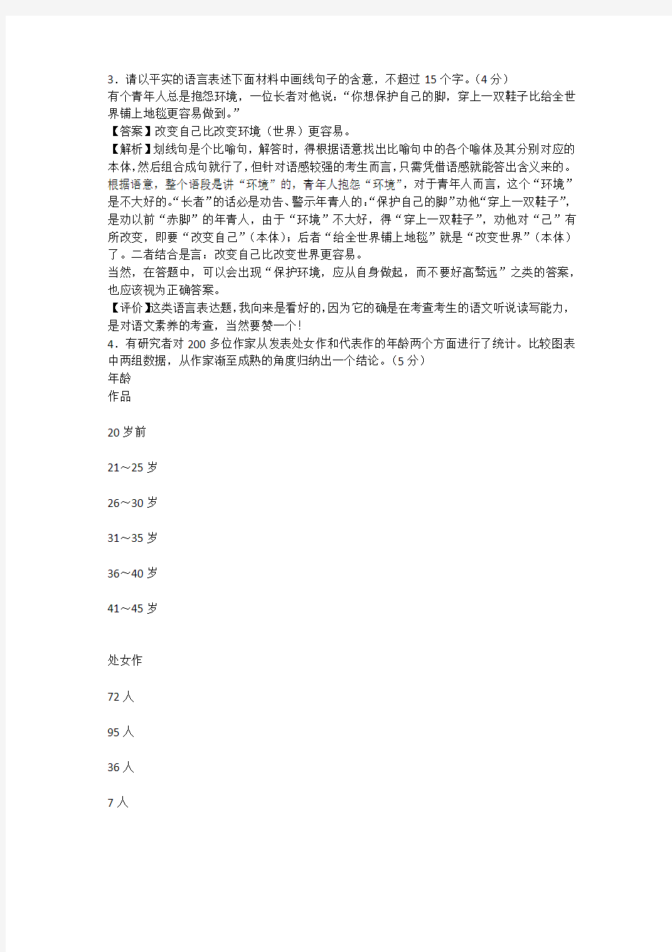 2013年高考江苏卷语文试题解析