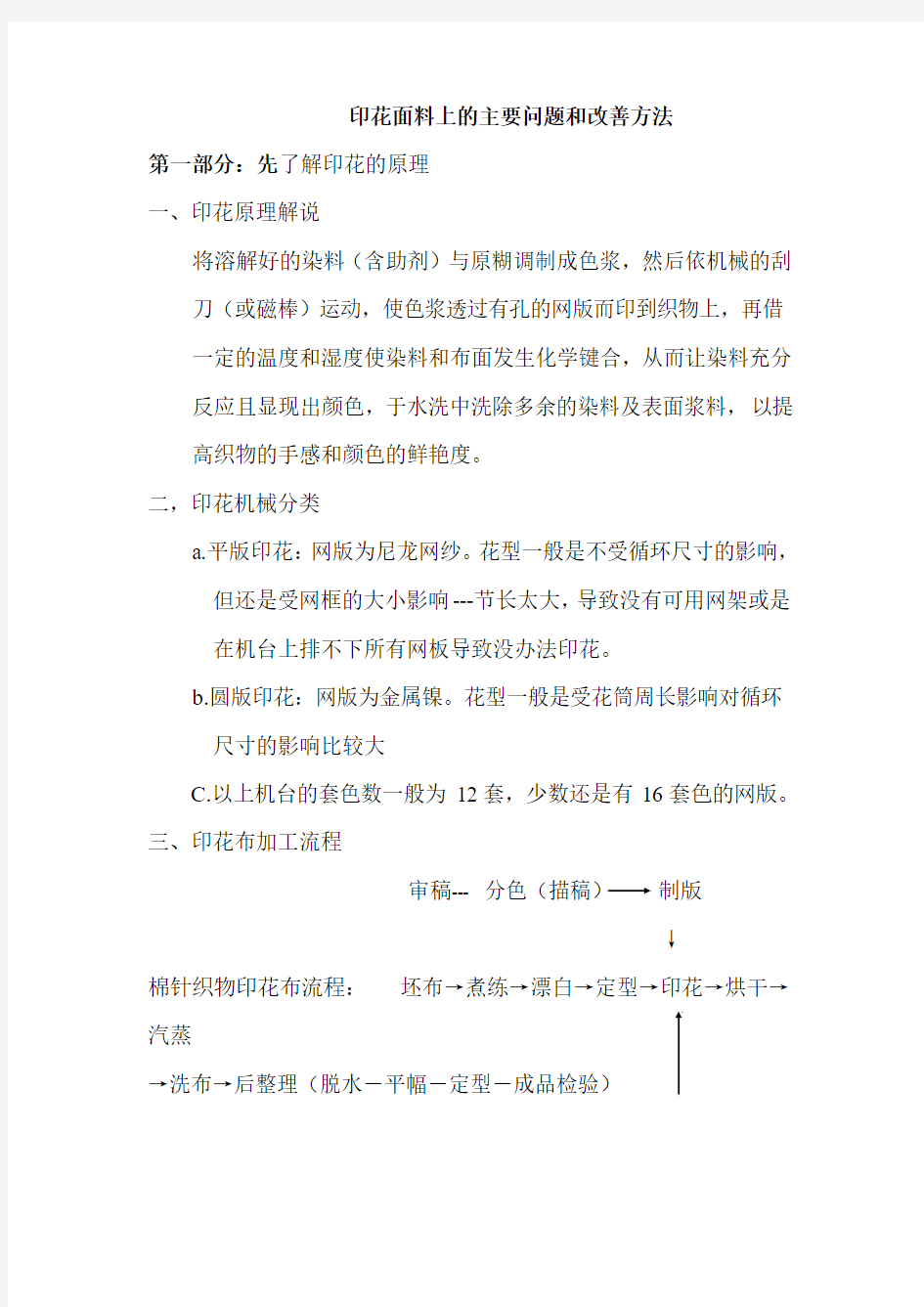 印花方面的问题介绍