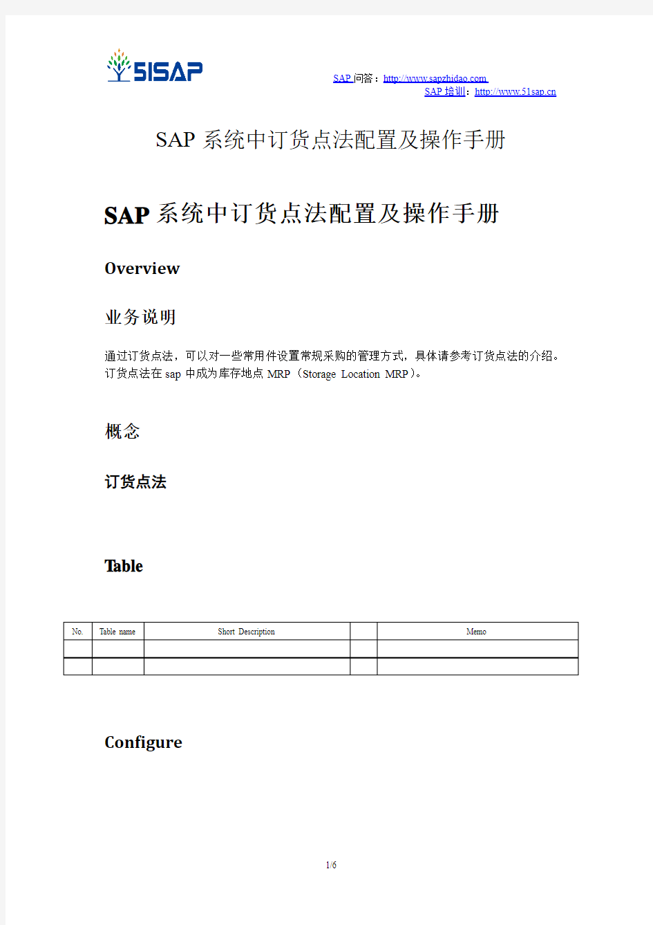 SAP_PP-SAP系统中订货点法配置及操作手册-V1.0-trigger_lau