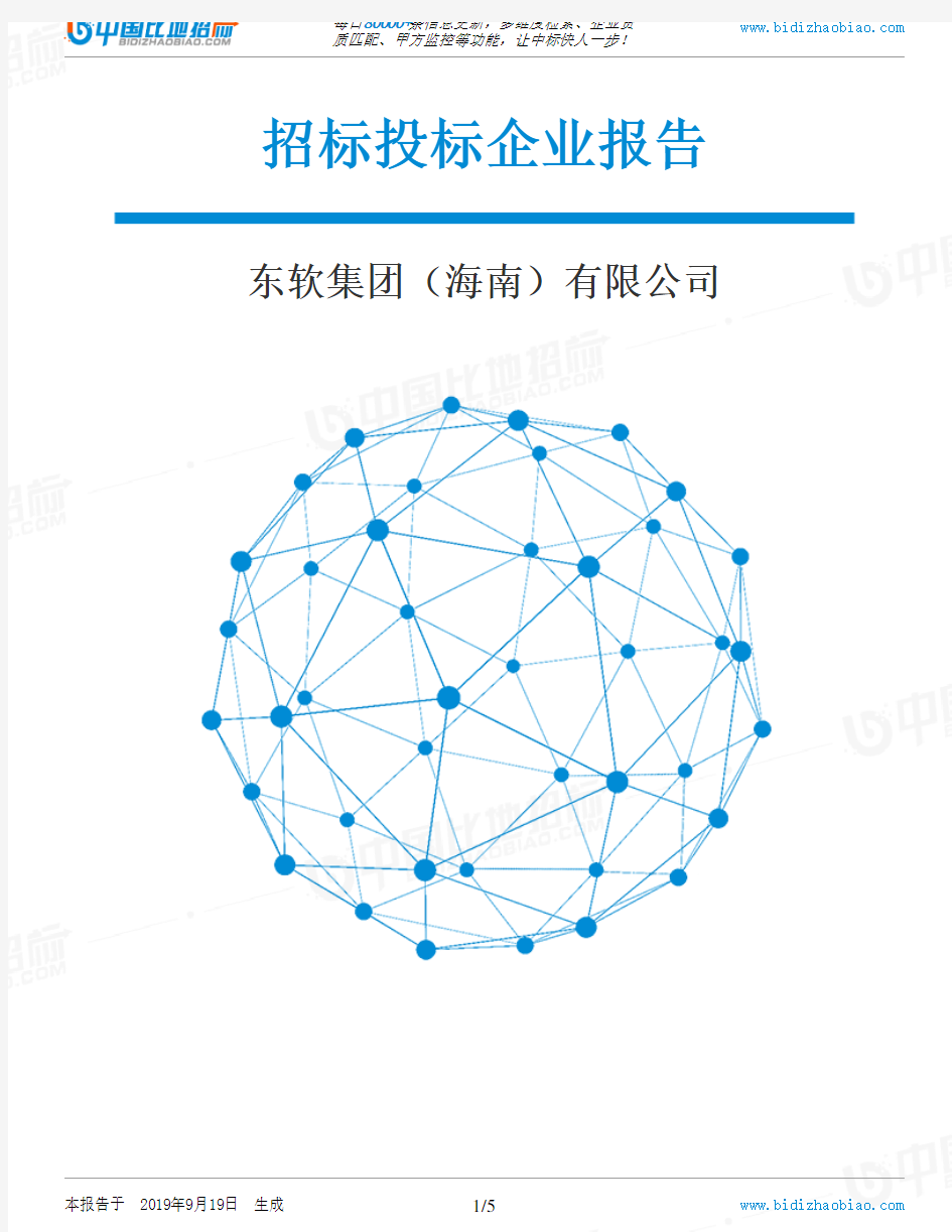 东软集团(海南)有限公司_中标190920