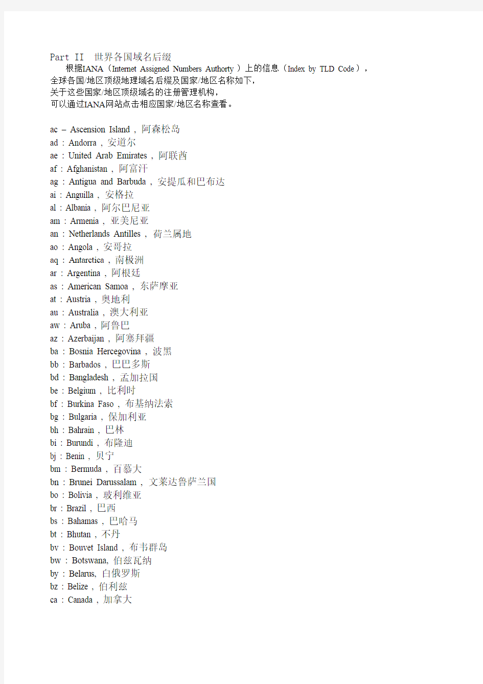 谷歌搜索各国域名后缀