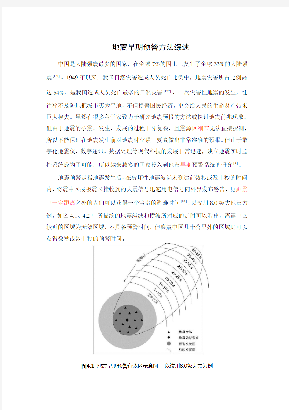 地震早期预警方法综述