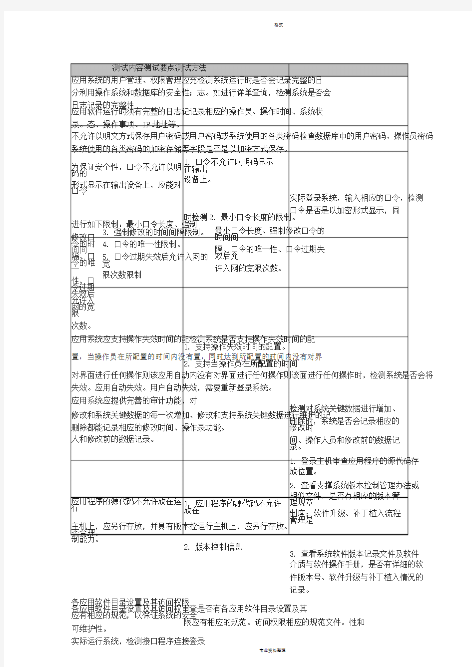 应用系统安全测试内容与方法