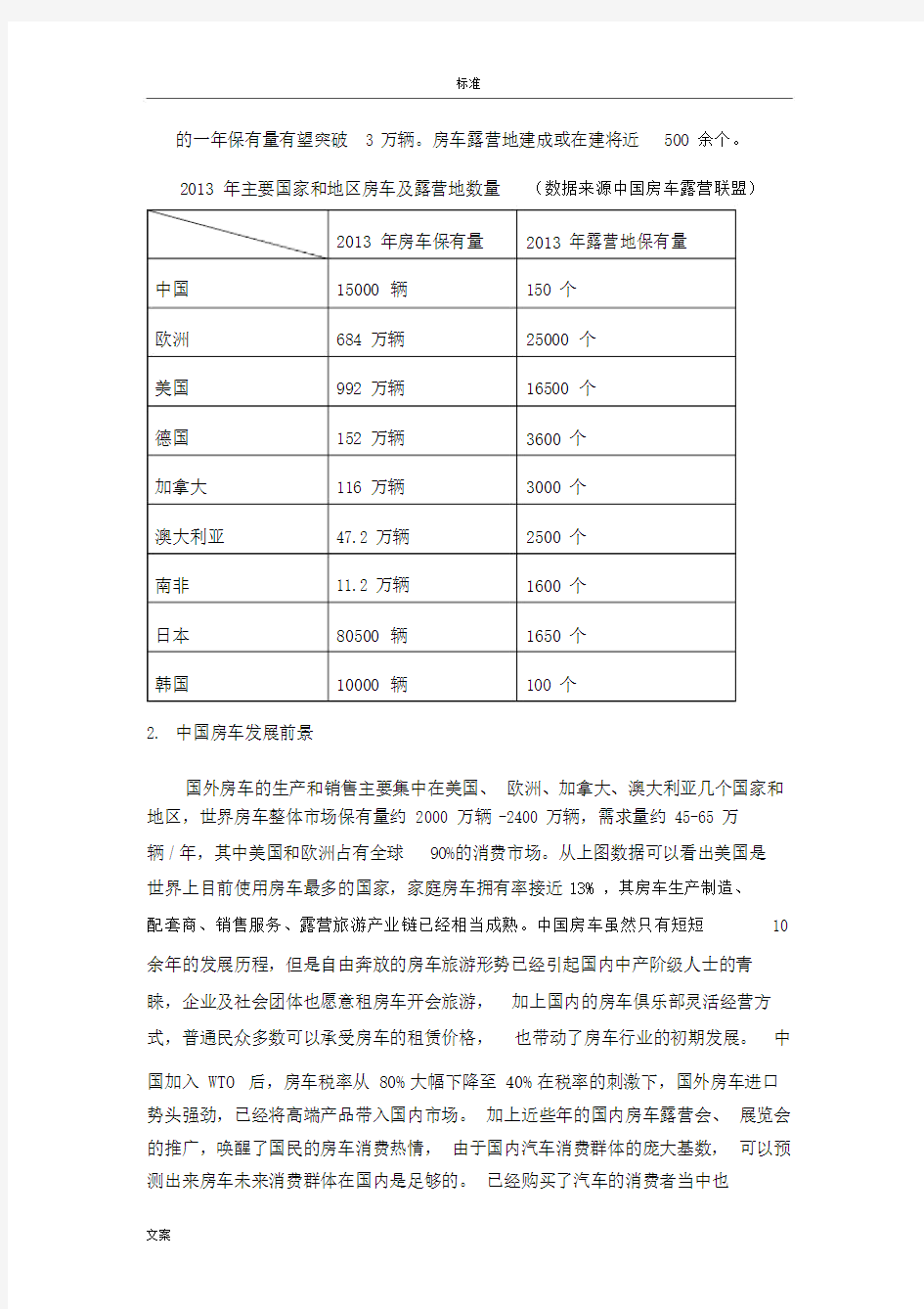 中国房车产业现状及发展前景分析报告.doc