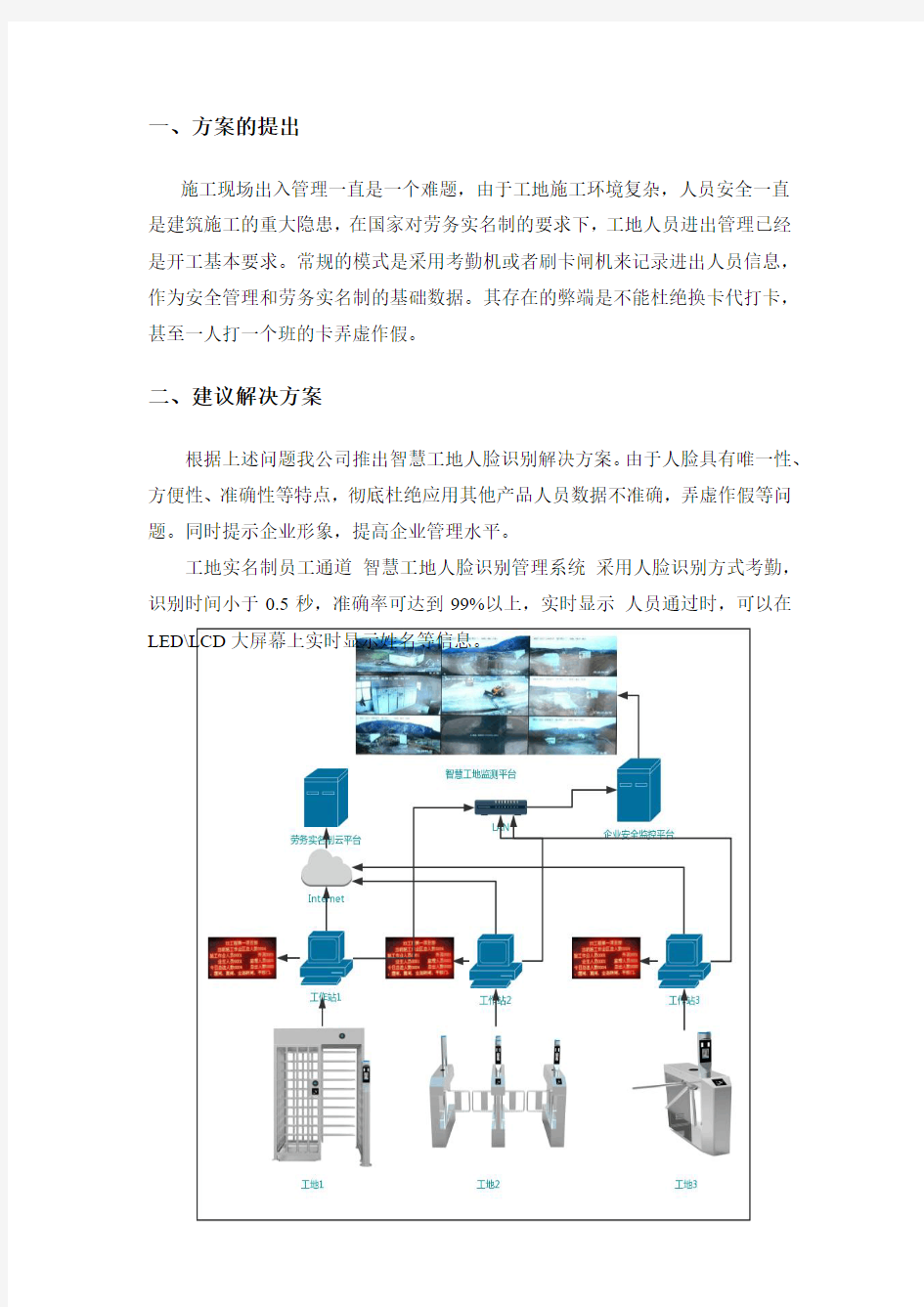 智慧工地人脸识别解决方案