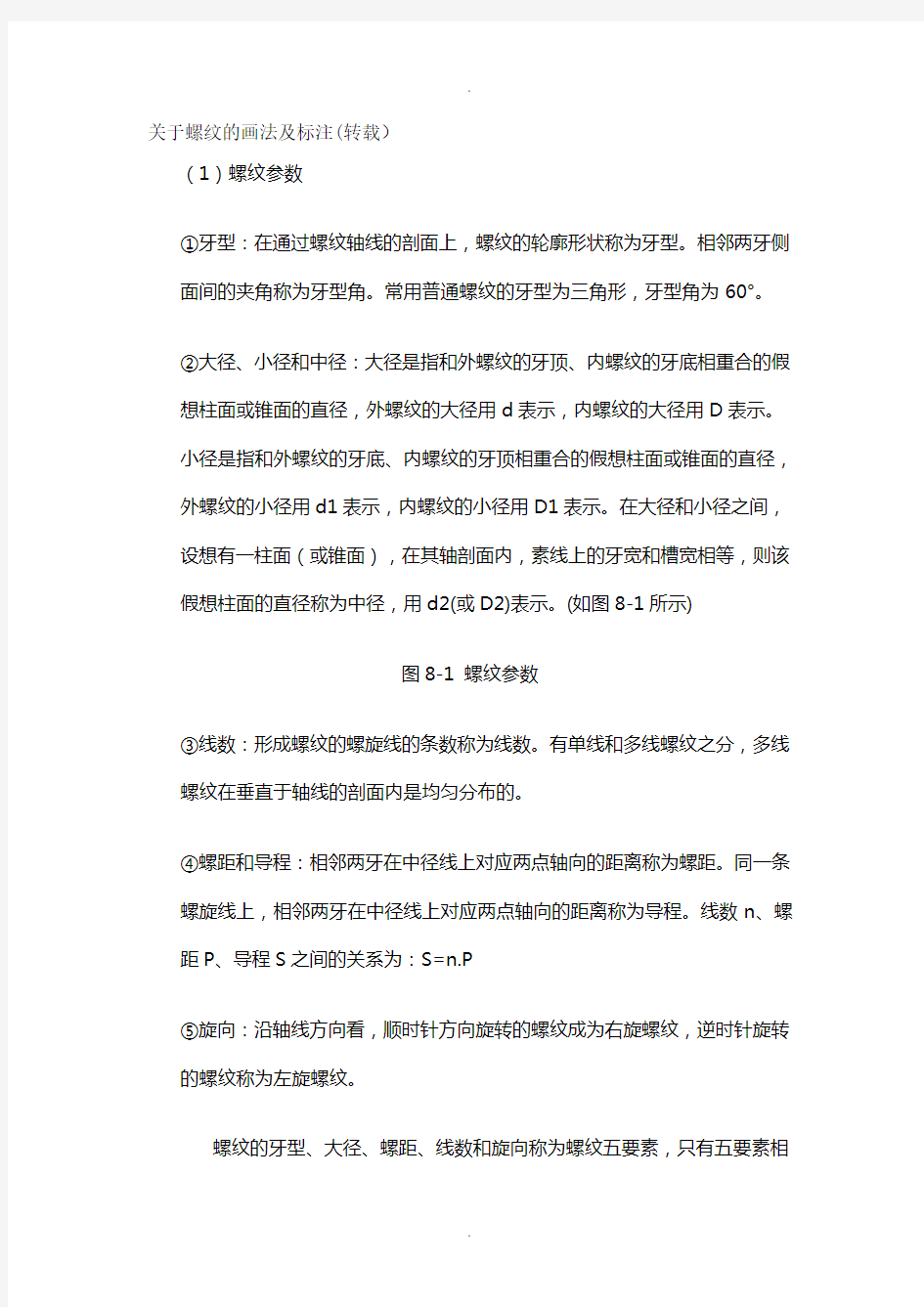 管螺纹的画法及标注